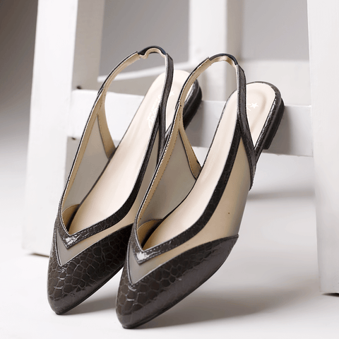 CROC V Pointed Flat Mule