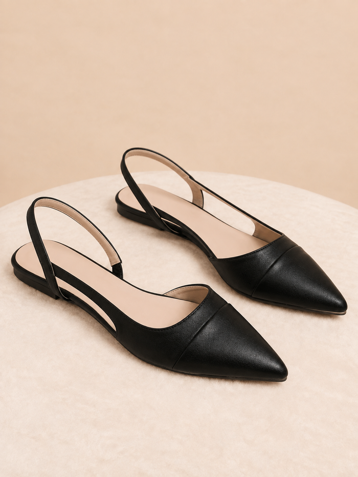 Closed Half Toe Pointed Mule