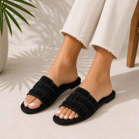 Luna Woven Flat Slide