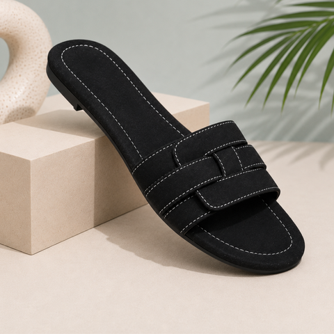 Luna Woven Flat Slide