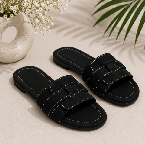 Luna Woven Flat Slide