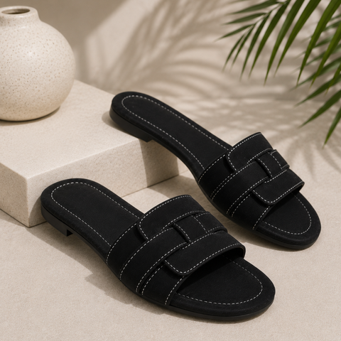 Luna Woven Flat Slide