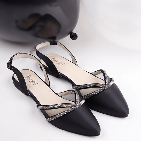 Net Decor Slingback Pointed Mule